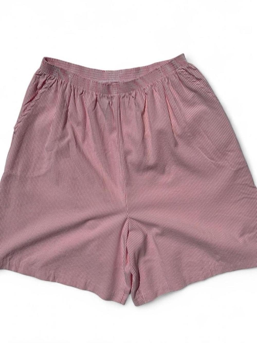 Women's Pink Elastic-Waist Shorts